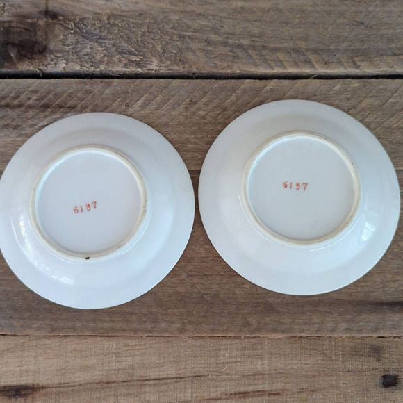 Vintage 1950s Ardalt Lenwile Bridge Playing Dog Plates Set of Two Made in Japan - Picture 5 of 6